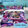 Custom Name 3PCS Friday Night Bedding Set Including 1pc Duvet Cover And 2pcs Pillowcases for Bedroom, Dormitory Gift Home Decor
