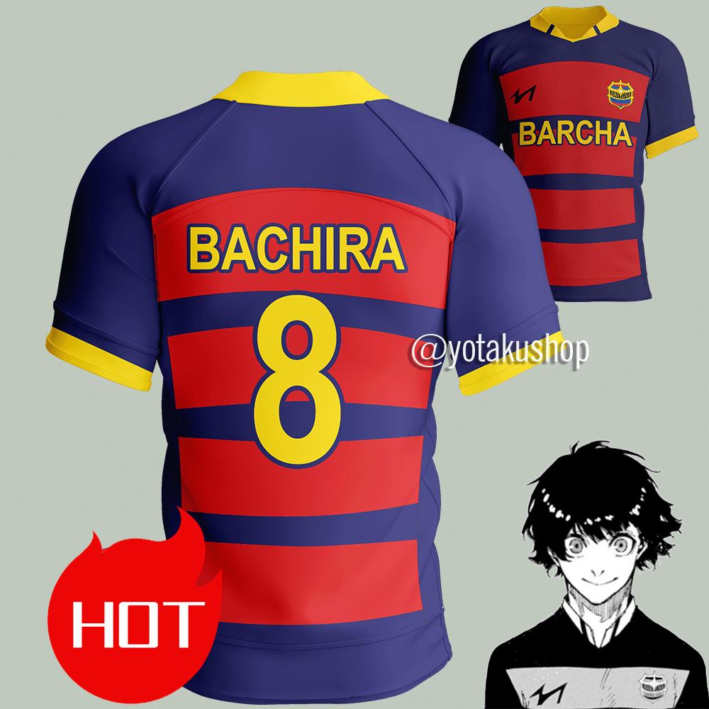 Blue Lock FC Barcha Bunny Iglesias 19 Lavinho 87 Anime Cosplay Herr V-ringad Tröja Kortärmad T-shirt Toppar Mode Anpassad T-shirt