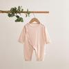 Spring & Autumn Baby Jumpsuit: Double Layer Belly Protection, Ultra-Thin Ice Silk Crawling Bodysuit, Boneless Close-Fitting Pajamas