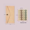 Retro Hot Stamping 5-Piece Envelope & Seal Set for Western-Style Greeting Cards and Qixi Festival Invitations