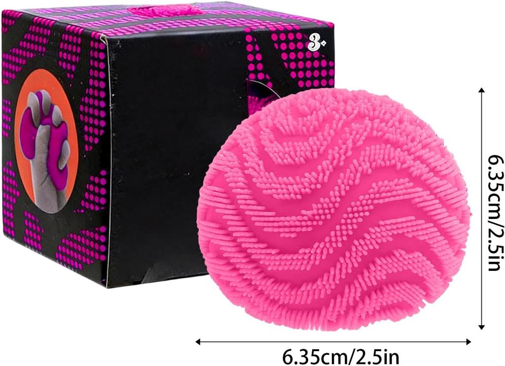 Nee Doh Fuzz Ball Squishy Stress Ball Slow Rising Memory Foam Fidget Squishy Nee Doh Fuzz Ball Adults Anxiety Stress Relief Toys