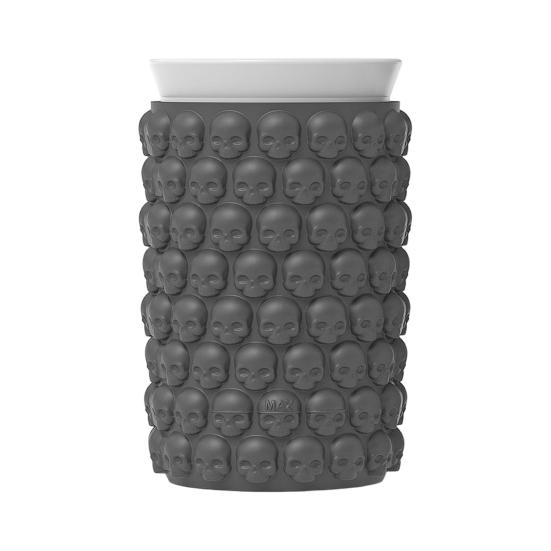 

Skull Shape Ice Cube Tray Silicone Mold for with Lid Food-Grade Whiskey Cocktails Easy-Release Leak-Proof Stackable 1pc чёрный