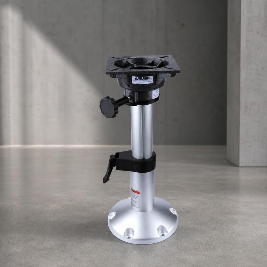 Boat Seat Pedestal with Swivel Base Secure Locking Hardware Resistant