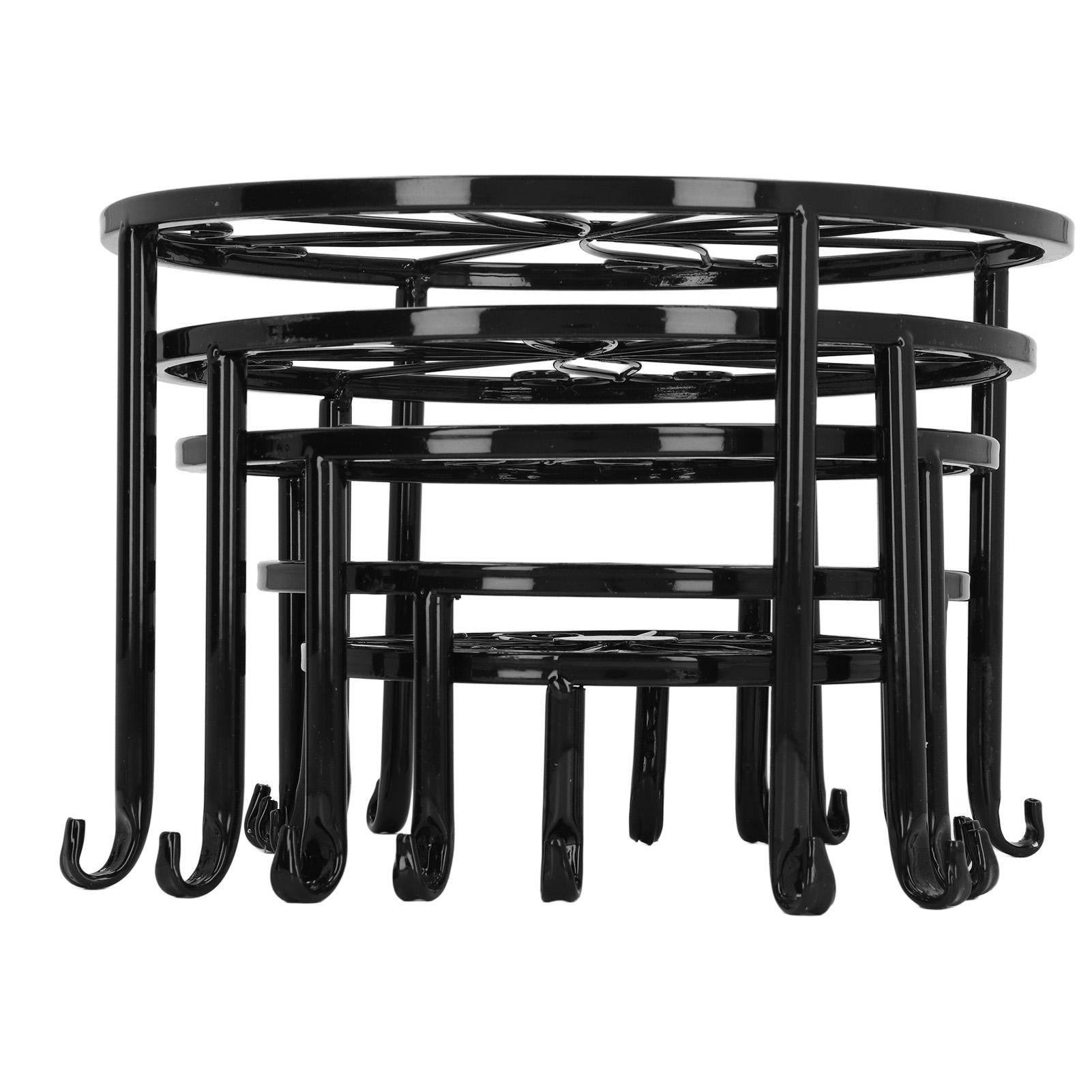 

5pcs Metal Plant Stand Innovative Decorative Sturdy Stable Indoor Outdoor Flower Pot Holders for Multiple Plants Pots