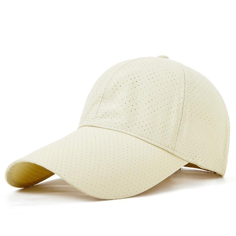 Breathable Men's Summer Sun Protection Duckbill Cap – Quick-Drying, Long Brim, Plus Size, Unisex Baseball Hat