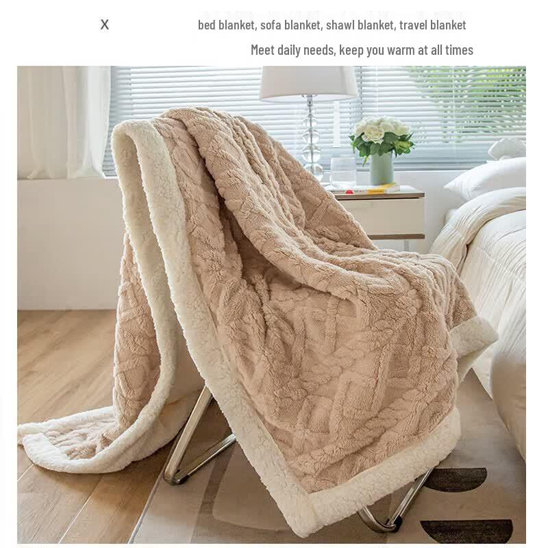 Grace Double-Sided Thick Fleece Blanket