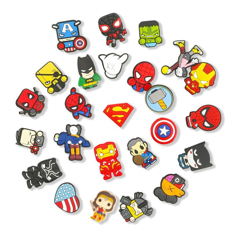 Random Cartoon Crocs Shoe Charms & Pins - Cool & Cute Bulk Pack (30-50-100 Pieces)