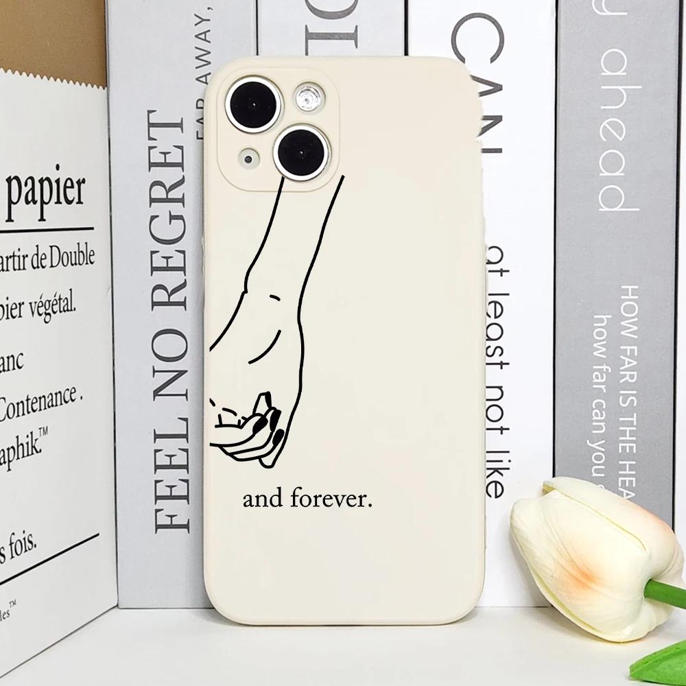 

Girls Bff Best Friends Forever Always Phone Case for IPhone 16 15 14 13 11 Pro XS MAX 7 8 Plus X SE20 12 Mini Cute Couples Cover For iPhone 15 ProMax