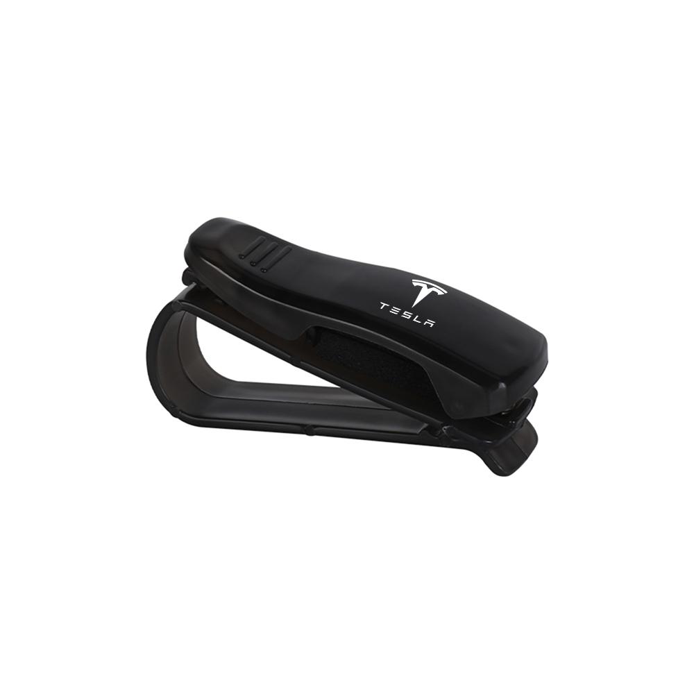 

Car Sun Visor Sunglasses Organizer Clip Card Ticket Holder For Tesla Model 3 Model Y Model S Model X Cybertruck Roadster SpaceX