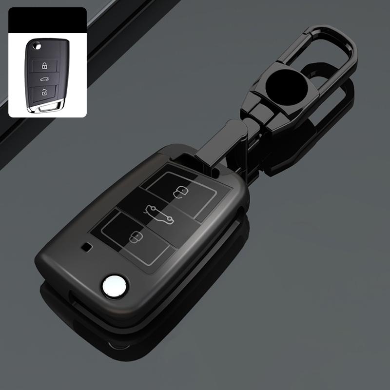 Tpu Car Key Case Cover For Vw Volkswagen Golf 7 Mk7 Tiguan Mk2 T-Roc T-Cross Skoda Octavia Kodiaq Karoq Seat Ateca Leon Fob