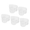 50Pcs DIY Plastic Candle Mold Transparent Heat Resistant Candle Making Container AccessoryHeart