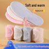 Warm Leather and Fur Insoles: Comfortable, Sweat-Absorbent, Thickened Winter Felt Cotton, One-Piece Design