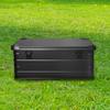 30L 50L 80L Aluminum Alloy Travel Storage Box Black Storage Box for Camping Household Car Picnic Travel Camping Outdoor Storage