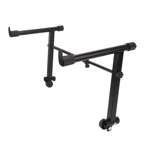Keyboard Stand Riser, Keyboard Stand Extension AL S Electronic Piano Keyboard Rack, 2-Tier Riser, Width Adjustable from 42 To 75 Cm