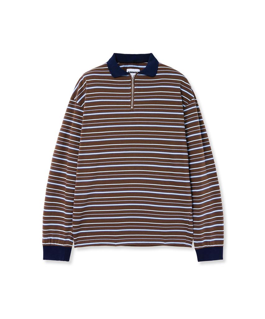 ANNOT Sunny Zip-Up Long Sleeve Brown