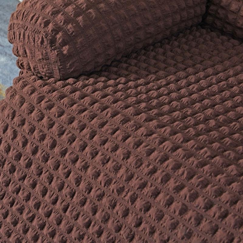 Elegant Elastic Bubble Grid Tub Single Armchair Cover with Armrests, Soft and Comfortable Single Seats Sofa Cover for Relaxation