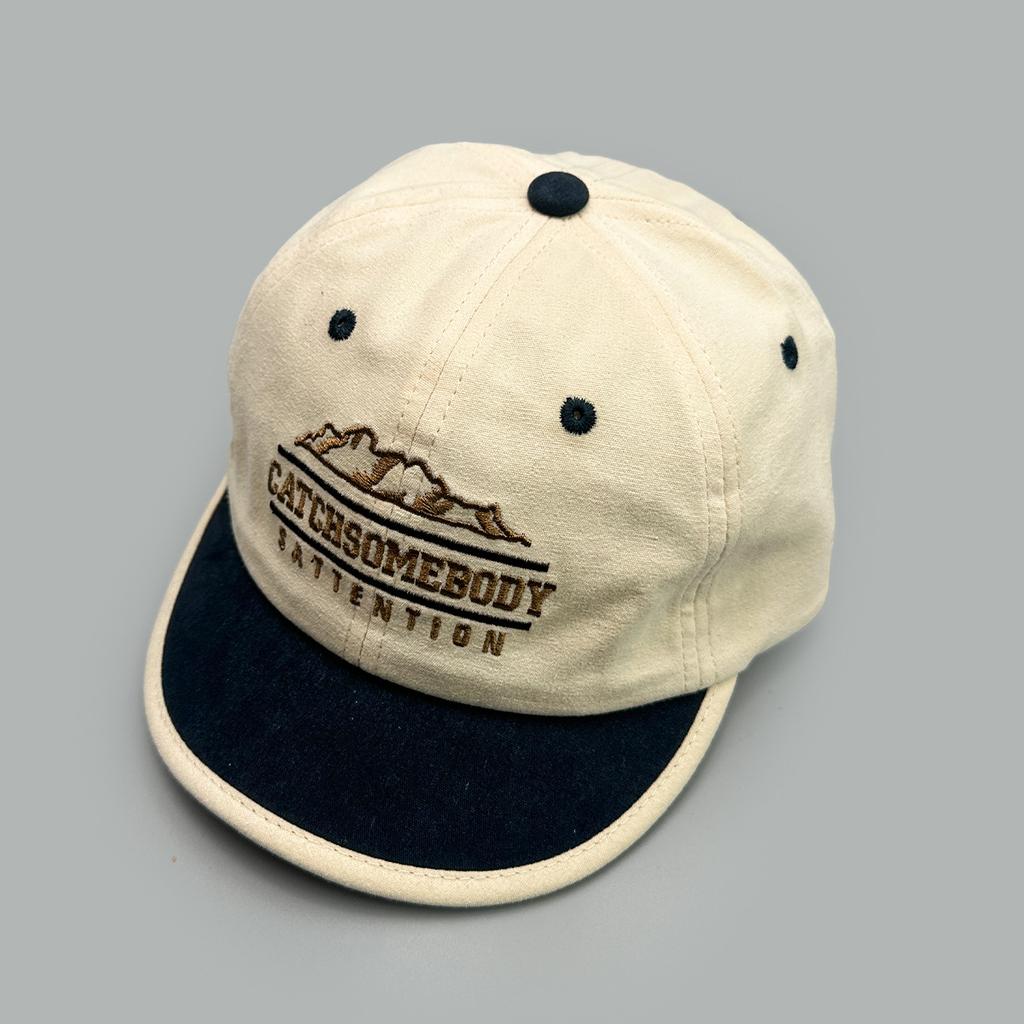 Short Brim Embroidery Letter Color Matching Baseball Cap Men'S And Women'S Sunshade Personality Casual Versatile Cap