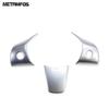 For Tesla Model Y     2024 2025 Carbon Fiber Steering Wheel Cover Molding Trim Interior Accessories Car Styling