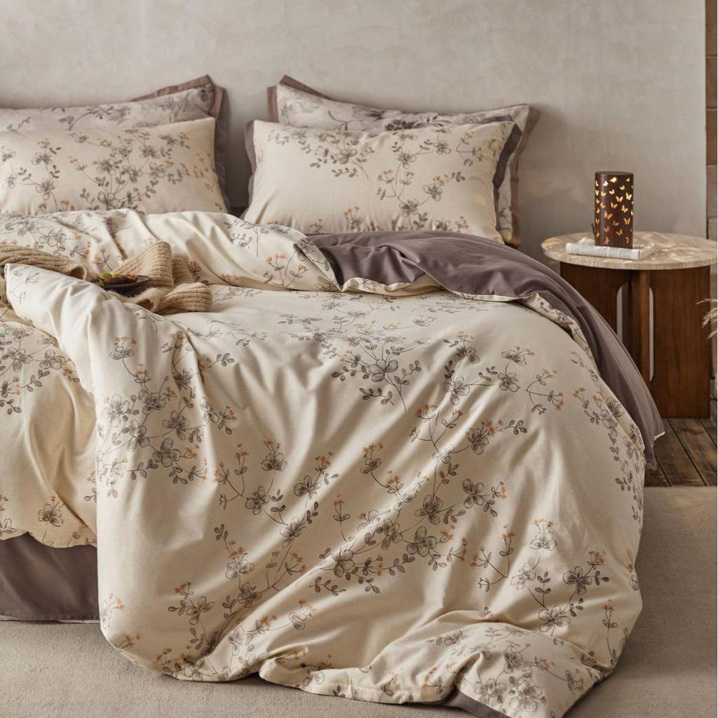 Premium 60s Brushed Cotton 4-Piece Sheet Set: Thickened, Warm, Autumn/Winter American Style