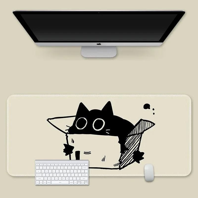 Ink Cat Mouse Pads Kawaii Custom Table Mats Computer Mousepad Company Big Desk Pad Large Cute Gamer Mousepads Mouse Mat