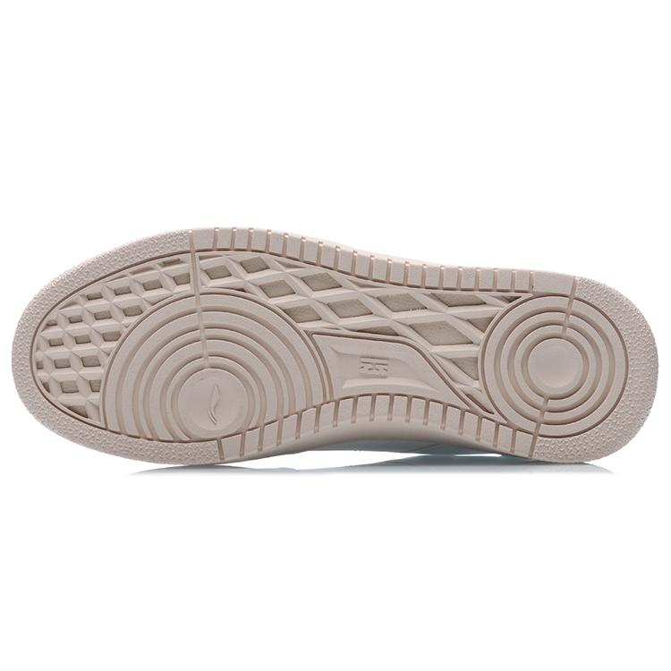 New LiNing Oneplay Elegance Anti Slip Wear Resistant Low Top Skateboard Shoes Women's White Green AGCR190-2