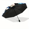 1pc Powerpuff Girls Automatic Umbrella with Folding feature - Compact Travel Umbrella, Perfect Gift for Birthday, Christmas, 033
