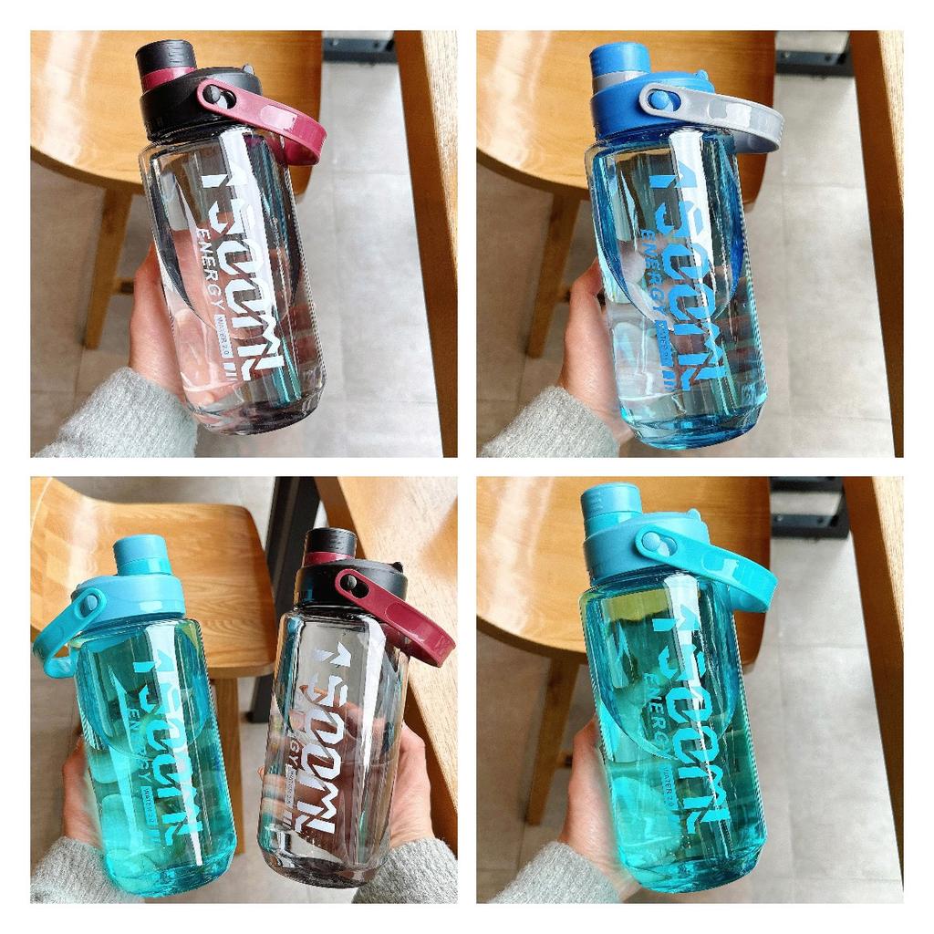 Capacity Plastic Large Cup Water Bottle With Handle Outdoor Indoor Adults Sports