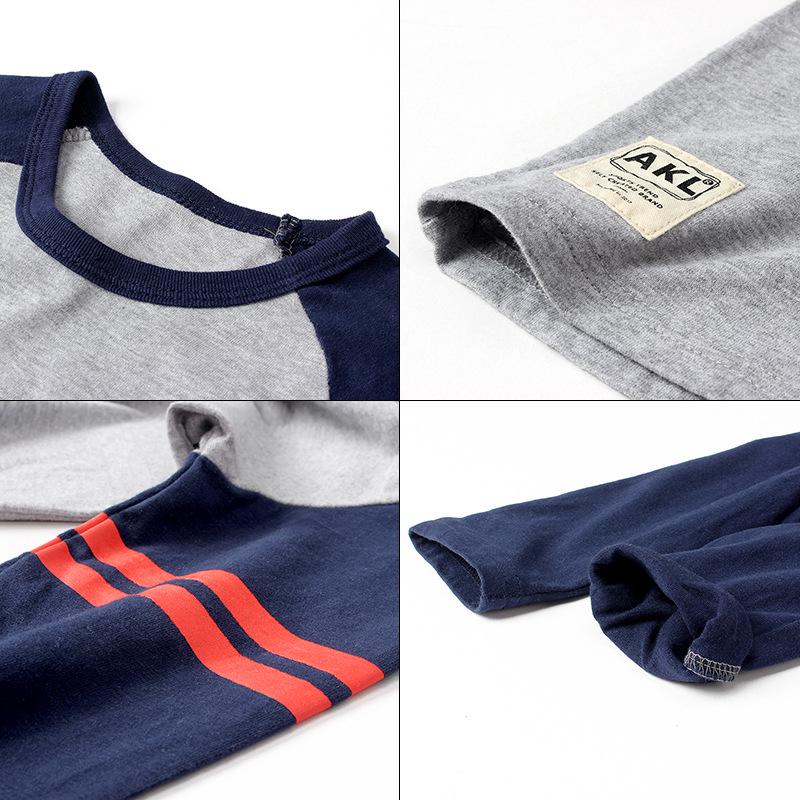 Spring and Autumn Children's Clothing Children's T-shirt Boys Long Sleeve Sweater Cotton Round Neck Long Sleeve Bottoming Shirt