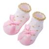 Cartoon Stripe Mesh Bow Baby Socks - Cute European & American Style