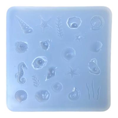 3D Sea Animal Shape Silicone Craft Mold With Detailed Fish Starfish Shell Design For Epoxy Resin Projects