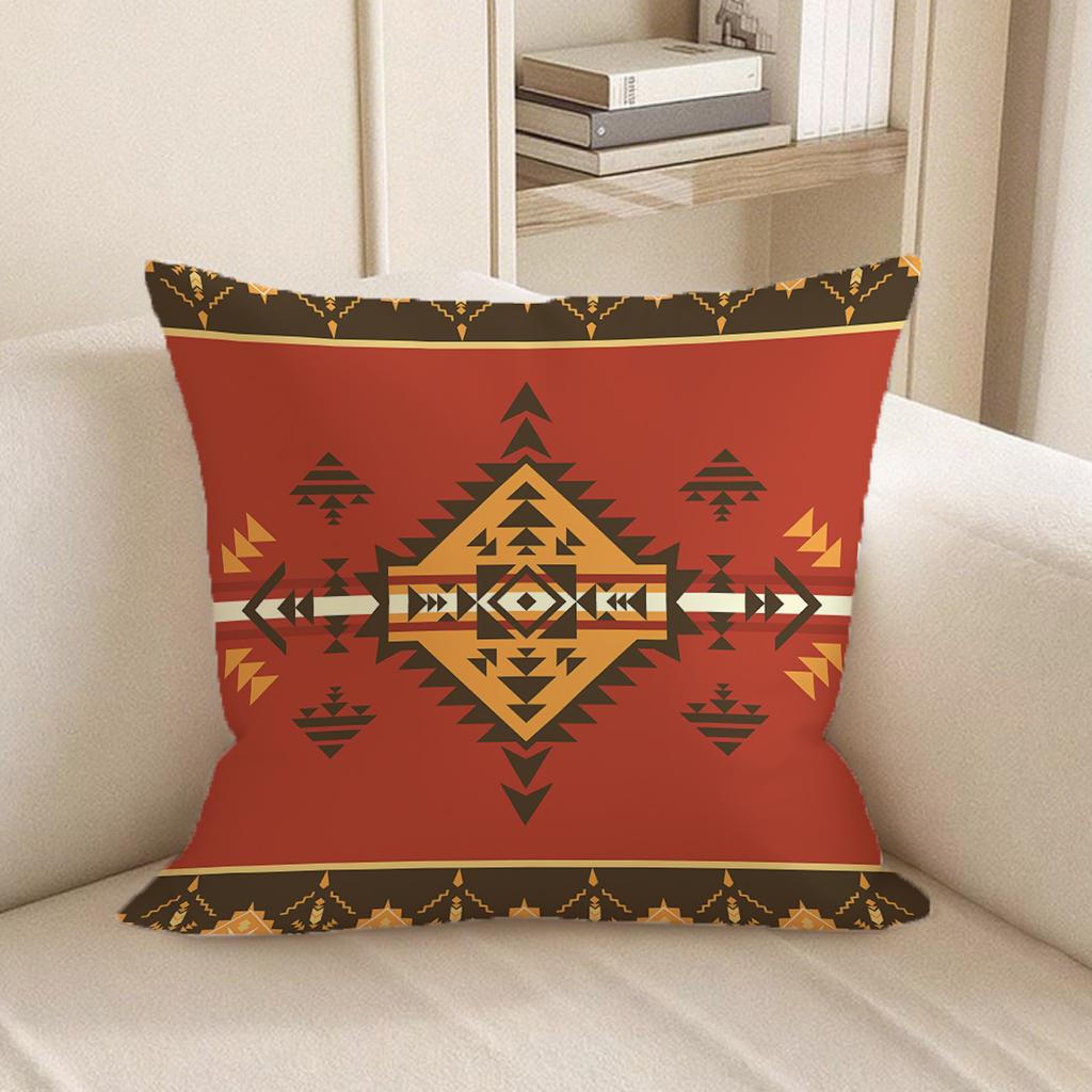 Colorful Tribal Patterned PillowcasesSuitable for Sofa Car Bedroom Decorative Cushion Cover Pillow Cover