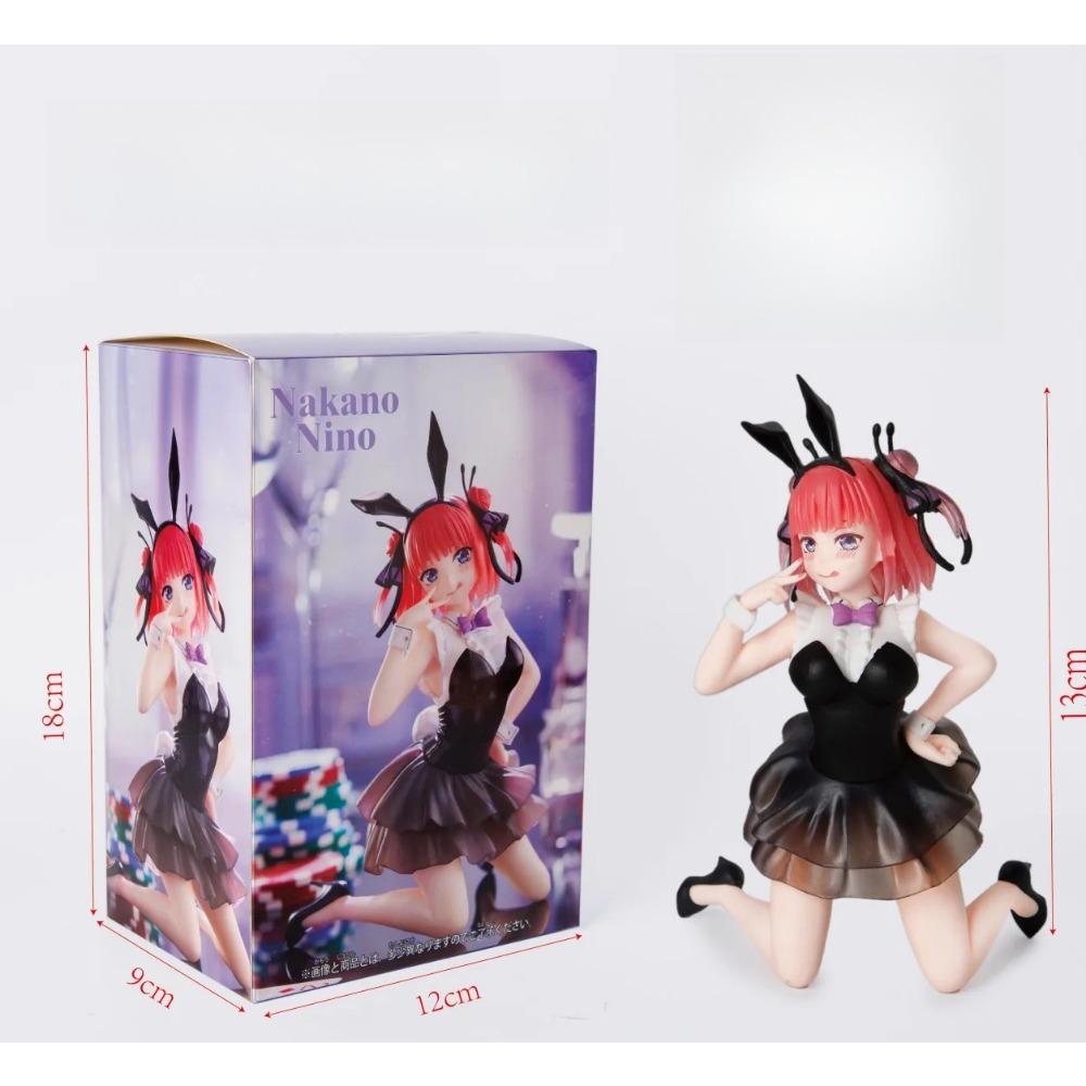 10CM Anime The Quintessential Quintuplets Figure Nakano Miku Nino Ichika Itsuki Bunny Girl Style Static Toys PVC