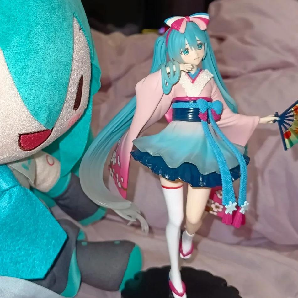 Neue Hatsune Miku Anime Figur Spielzeug Neo Tokyo Serie Kimono MIKU Kawaii Cartoon PVC Action Figur Modell Puppen Geburtstage Geschenke