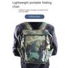2025 Folding Camping Stool With Backpack Steel Collapsible Camp Stool Ultralight Compact Portable Footstool Ottoman Fishing