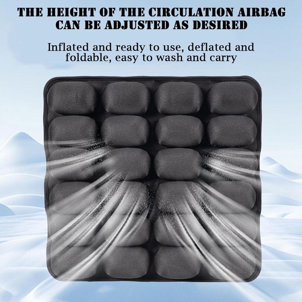 Air Bags Travel Cushion Lightweight Breathable Travel Seat Cushion Portable High Rebound Pressur 3D Air Cell Seat Cushion