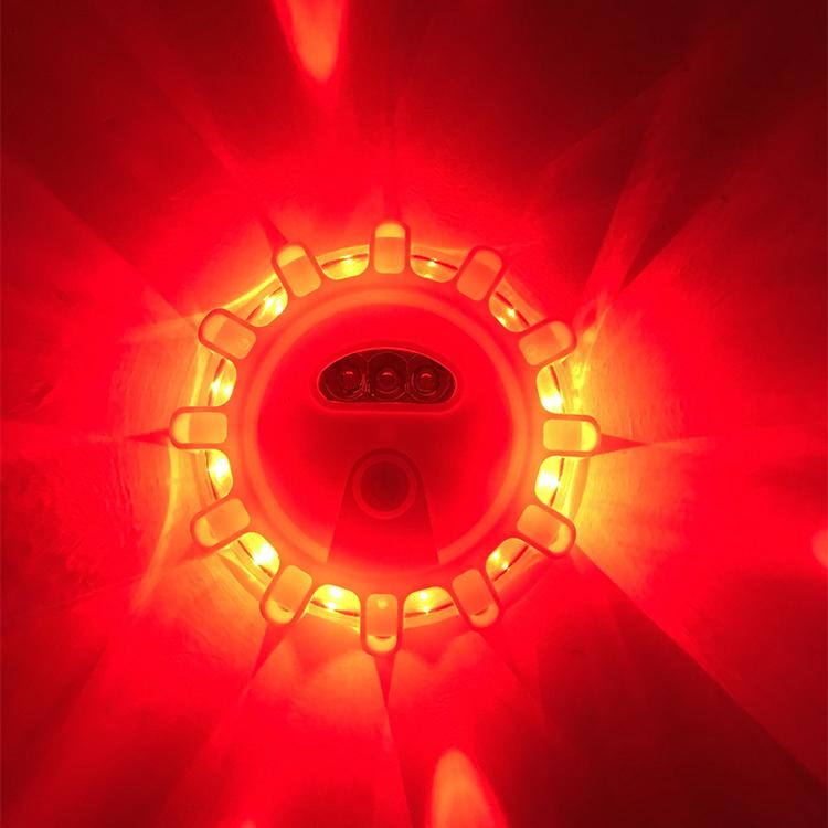 Multi-colors Plastic Emergency Disc Safety Flashing Light Traffic Warning Light Led Road Flare Strobe Warning Lights