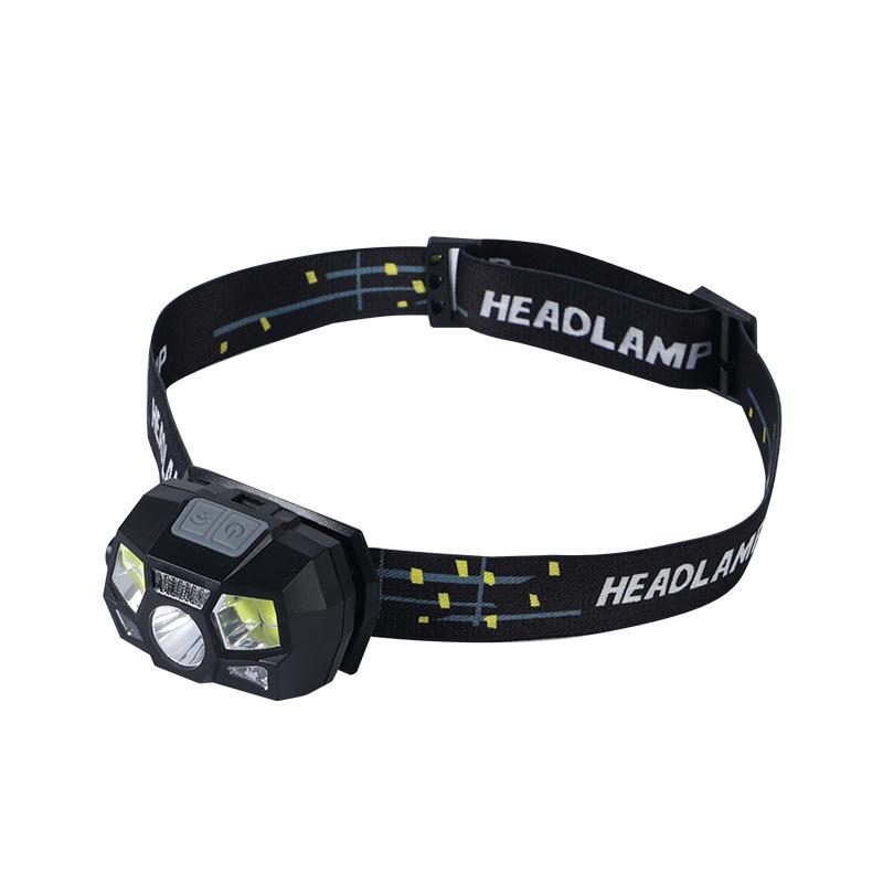 

Rechargeable Inductive Headlamp for Night Fishing with Strong Light and Long-lasting Lithium Battery чорний