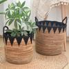 Moderne Pflanzenkörbe aus Bananenseil Funktionale Blumentöpfe Indoor-Pflanzgefäße Aufbewahrungsorganizer Heimdekorationen