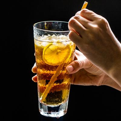 330ml Glasses Transparent Water Cup Beverage Cup Embossed Glass Heat-resistant Tea Cup  Creative Hammer Pattern Glass