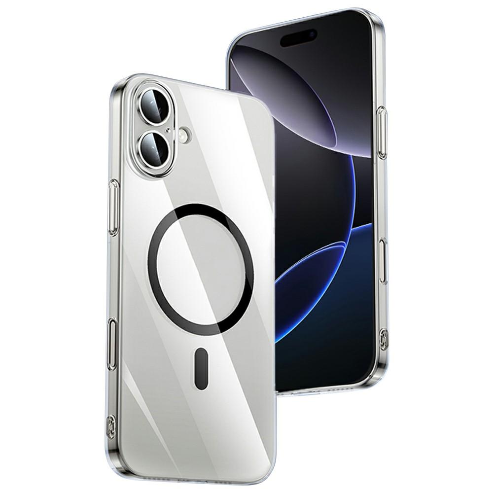 

XUNDD XDD-0010 For iPhone 16 Plus Case Compatible with MagSafe Cover Ultra-Thin Clear PC Phone Cover Black