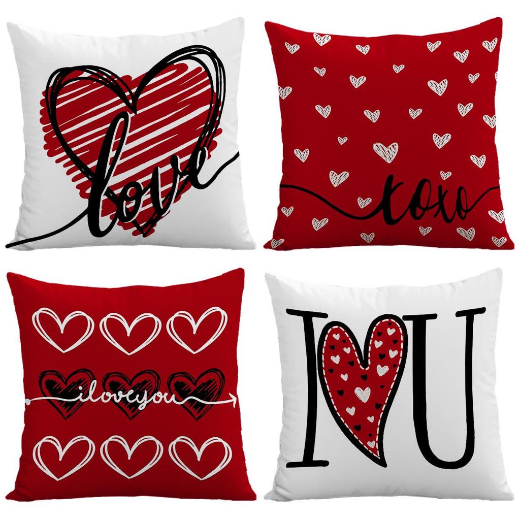 Grenzüberschreitende Valentinstags-Herzförmige Rote Brief-Plüsch-Kuscheldecke für Heim-Sofa-Dekoration.