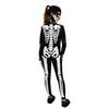 Kids Skeleton Jumpsuit Halloween Costume Cosplay Grim Reaper Role Play Outfit Party Bodysuit