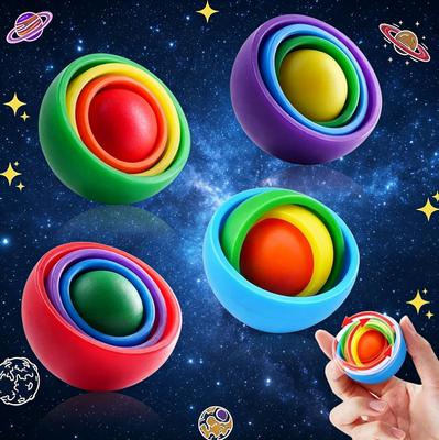 3D rotierender Ball Fidget Gyro Spinner Handheld Sensorischer Fidget Gyroskop Spielzeug Stressabbau Anti-Angst Entspannendes Gadget