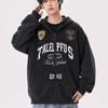 Oversized Vintage American Racing Style Washed Hooded Zip-Up Sweatshirt Men Women Casual Loose Fit