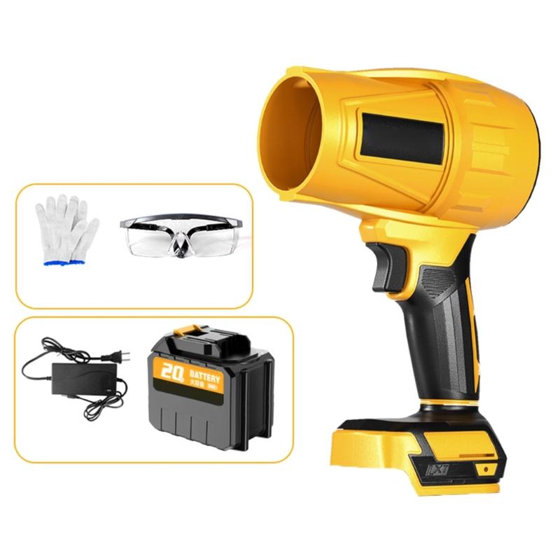 Power Handheld Violent Blower Fan Jet Blower Cooling Fan Adjustable Speed for Car Outdoor Garden Leaf Blowing