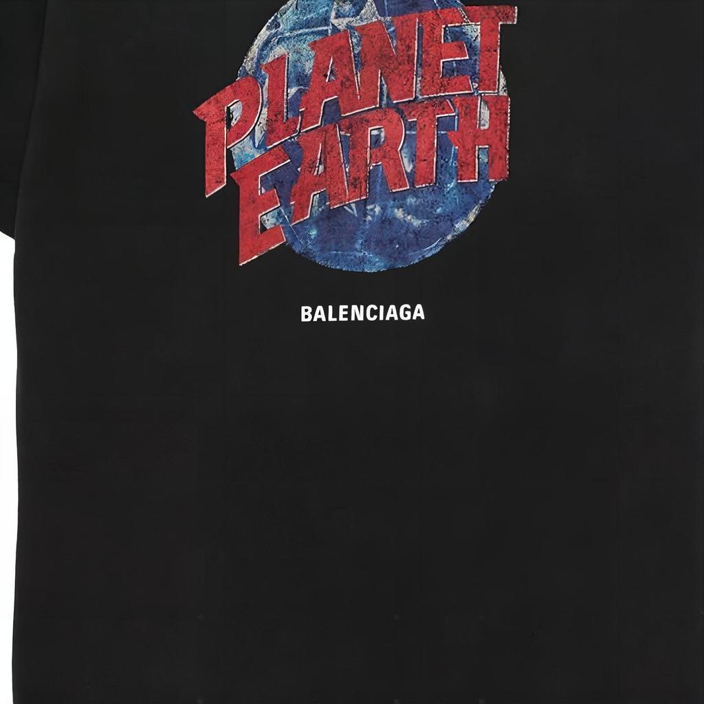 Balenciaga Graphic Printed Crewneck T Shirt 808003TRVC91055