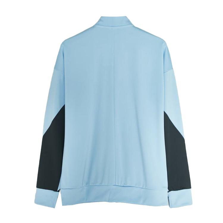 Nike 25 Season Shanghai Shenhua Comfortable Skin-Friendly Stand Collar Brand Logo Long Sleeve Jacket Men Jacket Blue IB3673-436