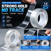 Nano Double-Sided Tape, Acrylic Adhesive, Transparent, Washable, 1 M X 5 Cm X 2 Mm