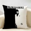 Classic Movie SScarface Cushion Cover Natural Linen Organic Fabric DoubleSided Printing Room Sofa Decor Pillow Case