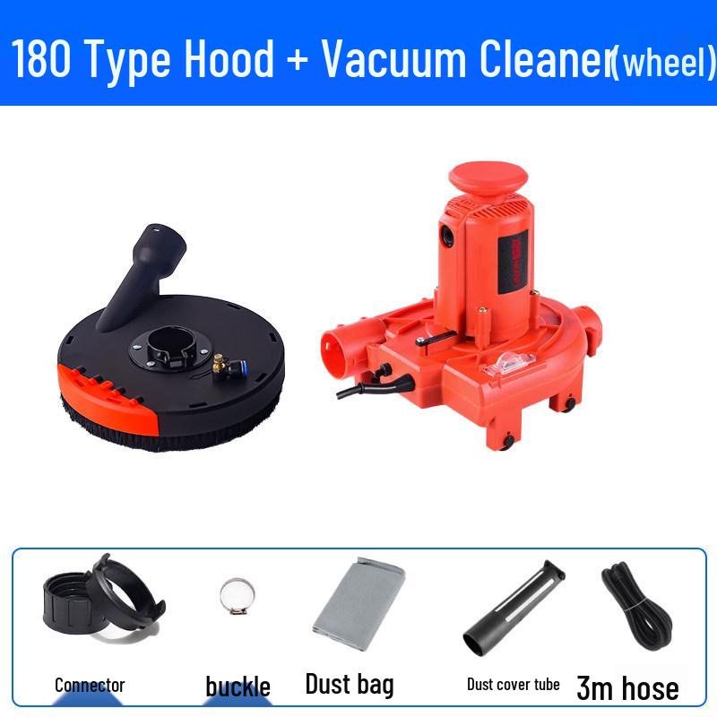 Dustproof Cover for Angle Grinder - Protective Polishing Vacuum Cover for Stone Concrete, Fits 100/125 Type Hand Grinders.